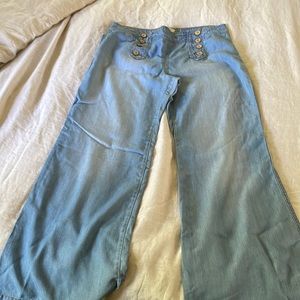 Elevenses Wide legged Sailor Style Jeans for Anthropology